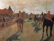 Edgar Degas a group of Racehorse Germany oil painting artist